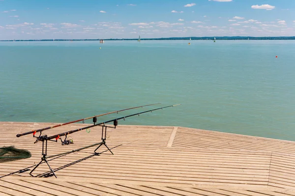 Angeln am Balaton, Ungarn — Stockfoto