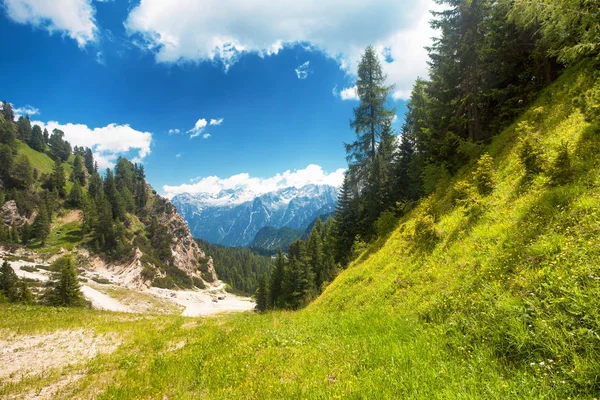 Paesaggio dalle Dolomiti vicino a Cortina — Foto Stock