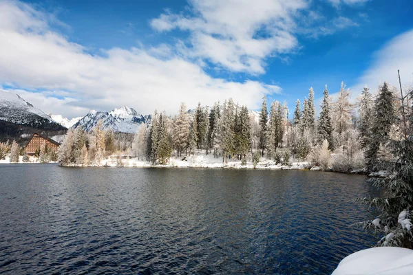 Strbske Pleso Ban Télen Magas Tatrasi Szlovákia — Stock Fotó