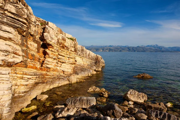 Пляжі Селі Кассіопі Керкіра Греція — стокове фото