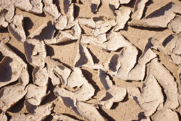 Primo piano di una struttura di terreno, terreno di siccità — Foto Stock