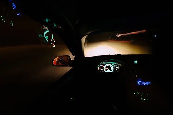 Driving at night. — Stock Photo, Image