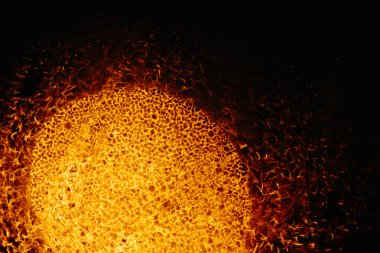 sıcak alev alev yanan güneş