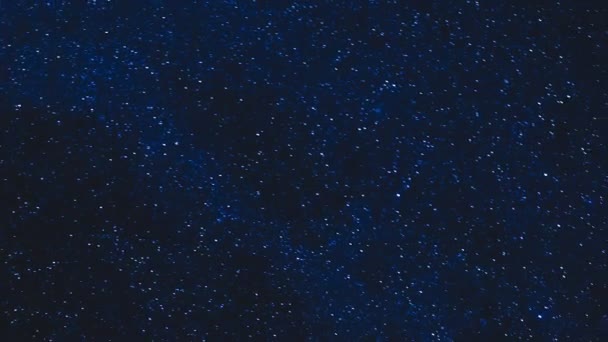 Hvězdy v noční obloze časová prodleva — Stock video