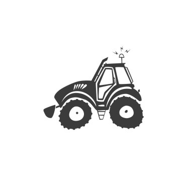 Traktör simgesi eğlenceli