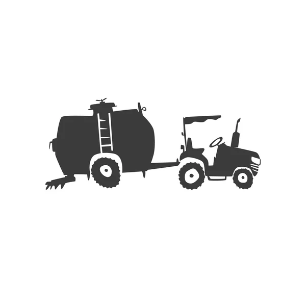 Значок трактора — стоковый вектор