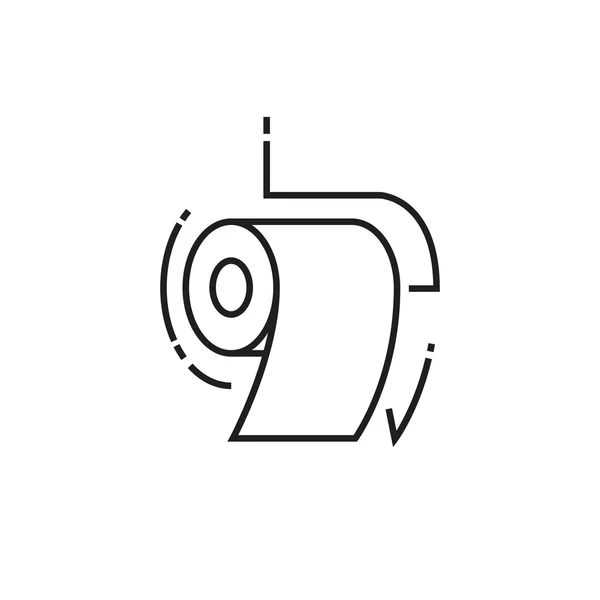 トイレットペーパーのアイコンのロール — ストックベクタ