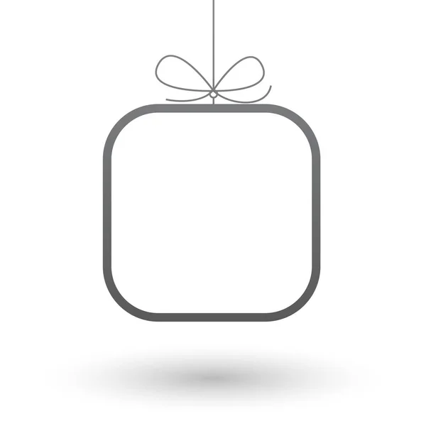 Cadre minimaliste fond cadeau — Image vectorielle