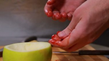 Bir kase elma temelinde nargile için oluşturma