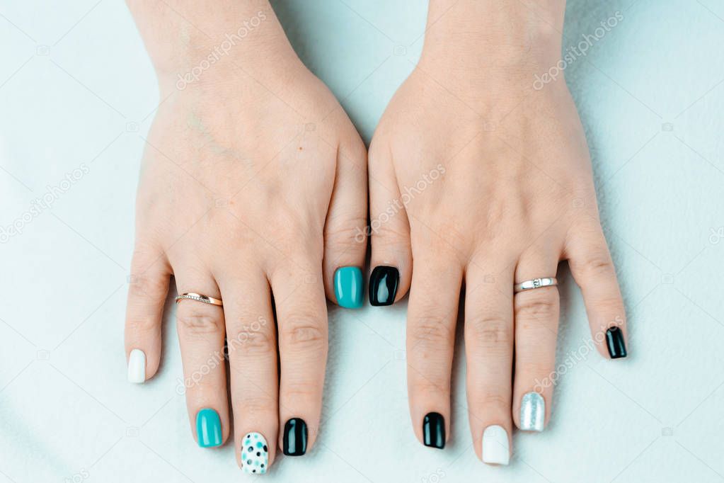 Female trendy manicure