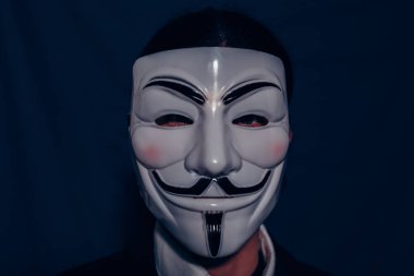 Kan davası maskesi adam Fawkes anonim süslü Cosplay için V.