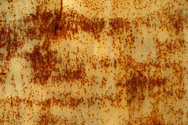 Renkli paslı metal duvar doku deseninin lekeli.