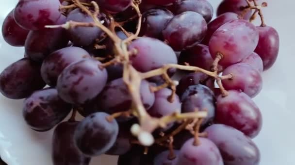 Las uvas giran alrededor de su eje . — Vídeos de Stock