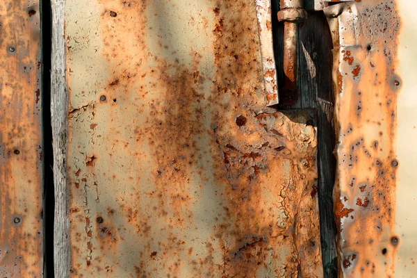 Gekleurde rusty metalen wand structuurpatroon gekleurd. — Stockfoto
