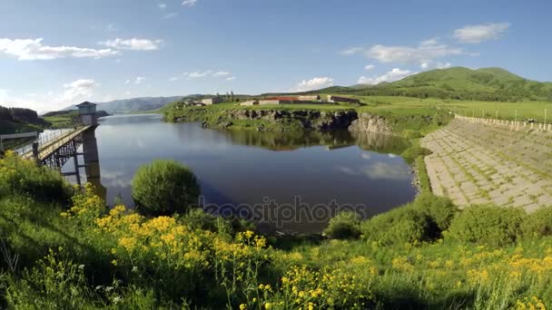 Aparan Reservoir Armenië timelapse — Stockvideo