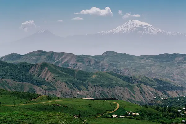 Naturaleza de Armenia. Vista del Monte Ararat — Foto de Stock