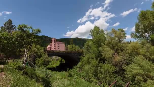 Edificios en Jermuk Armenia timelapse video — Vídeo de stock
