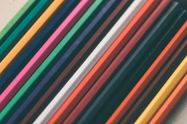 Många färgpennor för ritning. — Stockfoto