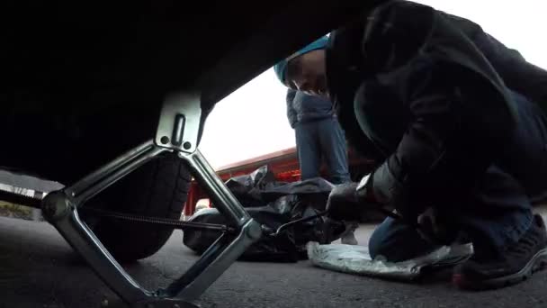 Aprovechando un video del timelapse del coche — Vídeos de Stock