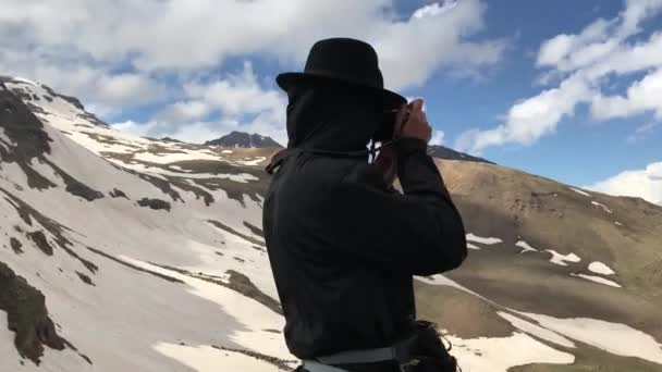 산 Aragats 아르메니아에 관광 — 비디오