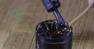 reçine yakın çekim demir Lehimleme