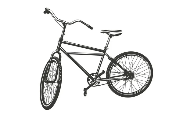 Gebroken fiets silhouetten — Stockvector