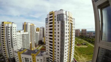 St. Petersburg çok katlı apartmanlar timelapse video