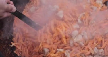 havuç et karıştırma ile