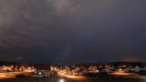 Kerava, Finlandia di notte timelapse — Video Stock