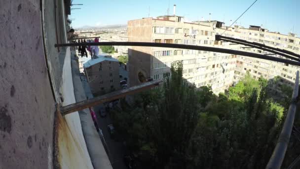 Edifícios altos Yerevan, Armênia timelapse vídeo — Vídeo de Stock