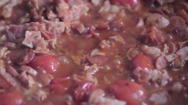 Et sosu yakın çekim.