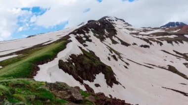 Alagöz, Ermenistan timelapse karla kaplı dorukları