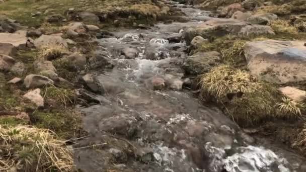 Arroyo de montaña Armenia En cámara lenta . — Vídeos de Stock