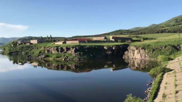 Aparan Reservoir Aragat region Armenia. — Stock Video