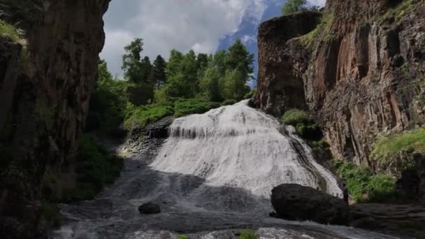 瀑布 Jermuk，亚美尼亚 — 图库视频影像