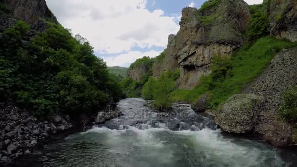 Nehir Arpa, jermuk, Ermenistan — Stok video