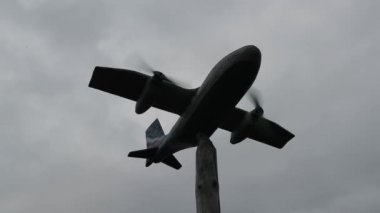 tahta bir sopa uçakta.