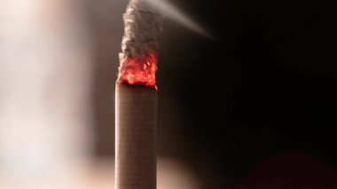 Yakın timelapse kadar smoldering Sigara