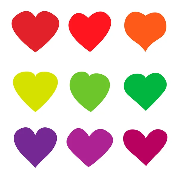 Coeur amour icône sur fond blanc isolé — Image vectorielle