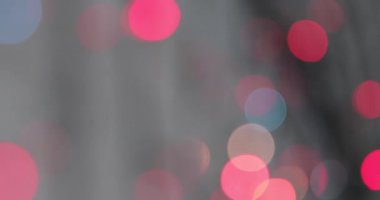 bokeh arka plan. Garland çok renkli soyut yanıp sönen arka plan bulanık