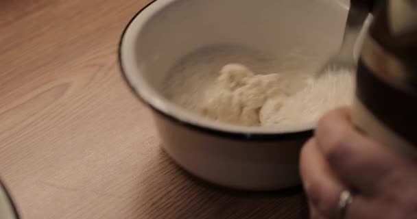 Matlagning smet för stekning — Stockvideo