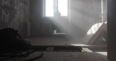 içinde tozlu Oda terk edilmiş bir