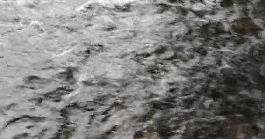 öğleden sonra yakın çekim nehirde su akışı