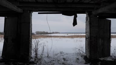 içinde korkunç bina terk edilmiş