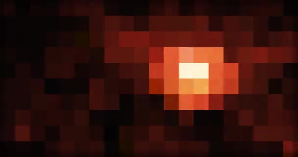 Pixel multicolore lumineux abstrait mouvement fond — Video