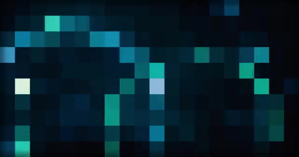 Pixel vícebarevné světlé abstraktní pohybující se pozadí — Stock video