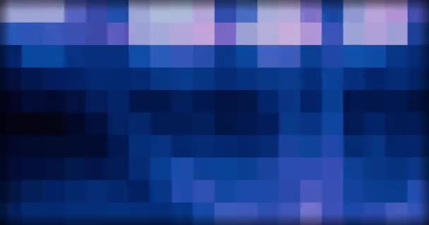 Пиксельный многоцветный яркий абстрактный движущийся фон — стоковое видео
