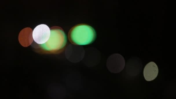 Bokeh close-up abstracte achtergrond — Stockvideo