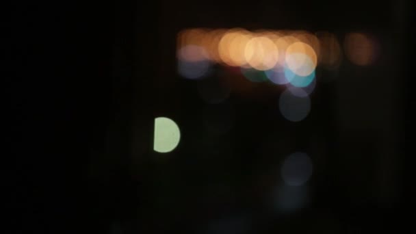 Bokeh primo piano sfondo astratto — Video Stock