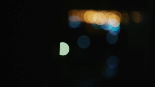 Bokeh Nahaufnahme abstrakter Hintergrund — Stockvideo